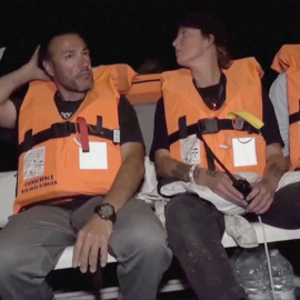 Miembros de la Flotilla interceptada por Israel.