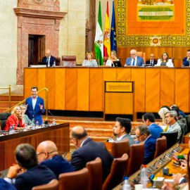 Pleno del Parlamento andaluz.