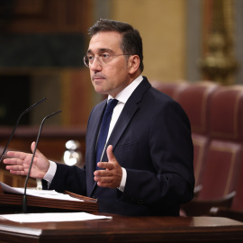 El ministro de Exteriores, Unión Europea y Cooperación, José Manuel Albares en el Congreso de los Diputados.