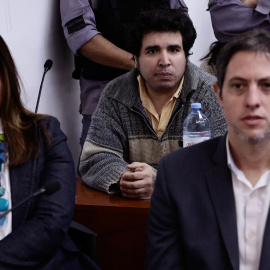 Uno de los condenados durante el juicio por el intento de asesinato a Cristina Fernández.
