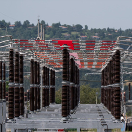 Imagen de archivo de una subestación eléctrica en Bizkaia, Euskadi.