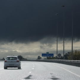 La AP7 a la altura de Almussafes (País València), sentido Alicante, este sábado.