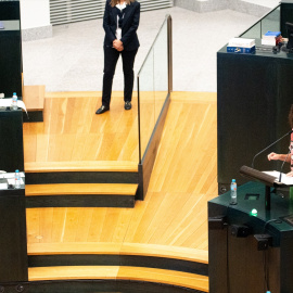 (Foto de ARCHIVO)La portavoz del PSOE en el Ayuntamiento de Madrid, Reyes Maroto, interviene durante una sesión ordinaria del Pleno Municipal, en el Palacio de Cibeles, a 30 de septiembre de 2025, en Madrid (España). El encontronazo de posiciones en torno a Gaza marca el Pleno de Cibeles de hoy, el primero de carácter ordinario del nuevo curso político. Las dos formaciones de la izquierda, buscan una condena al ‘genocidio’ en Gaza, y además el PSOE, busca proponer la Medalla de Honor en 2026 para el pueblo palestino y el hermanamiento entre Madrid y Gaza. Sin embargo, el alcalde de Madrid, ha adelantado que los votos mayoritarios del PP, tumban estas proposiciones.Gabriel Luengas / Europa Press30 SEPTIEMBRE 2025;CIBELES;GAZA;PLENO;AYUNTAMIENTO30/9/2025