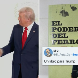 Sánchez y Trump intercambian un saludo.