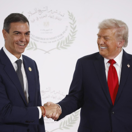 Trump y Pedro Sáchez en La Cumbre de Paz de Gaza en Sharm El Sheikh