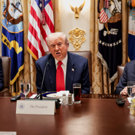 El presidente de EEUU, Donald Trump, en la Casa Blanca.