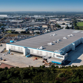 Vista del almacén logístico en Reino Unido comprado por Amancio Ortega.