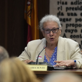 La empresaria Carmen Pano en su comparecencia del caso Koldo ante el Senado.