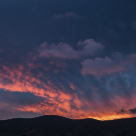 Atardecer en la localidad de Antigua, en Fuerteventura.