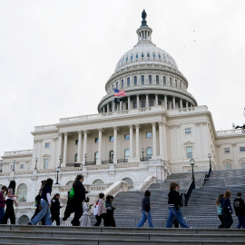 Vista del Capitolio de EEUU en Washington D. C.