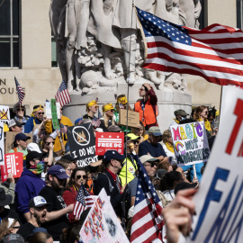 La protesta de "No Kings" en Washington DC (EEUU).