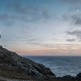 Atardecer desde Cabo Touriñán, en la Costa da Morte.