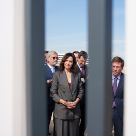 Imagen de archivo de la presidenta de la Comunidad de Madrid, Isabel Díaz Ayuso, en Valdebebas.