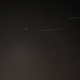 Lluvia de Perseidas vista desde la Sierra de Guadarrama