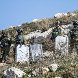 Imagen de soldados del Ejército de Israel en Nablus, al norte de Cisjordania.