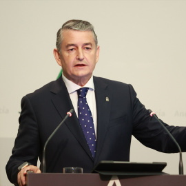 El consejero de Sanidad, Presidencia y Emergencias de la Junta de Andalucía, Antonio Sanz, este lunes.