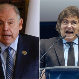 Imagen de archivo del ministro de Relaciones Exteriores de Argentina, Gerardo Werthein, y el presidente argentino Javier Milei