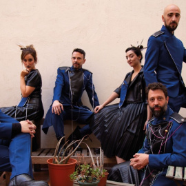 Nacho Soriano, Ignacio López y el elenco de El que tropieza y no cae.