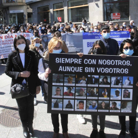 Familiares de los fallecidos en el naufragio del 'Villa de Pitanxo'.