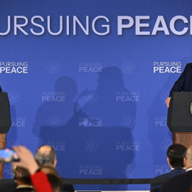 El presidente ruso, Vladímir Putin, y el presidente estadounidense, Donald Trump.