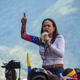 La ganadora del Premio Nobel de la Paz, María Corina Machado.