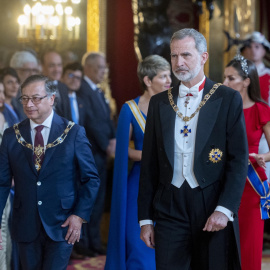 El presidente de Colombia, Gustavo Petro, con Felipe VI, en Madrid en una imagen tomada en 2023.