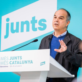El secretari general de Junts, Jordi Turull, en la Convenció Municipalista de la formació.