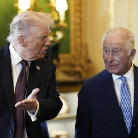 Donald Trump y el rey Carlos III de Reino Unido (Foto de archivo).