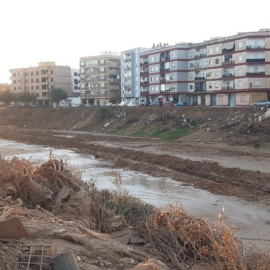 Fotografía de archivo del barranco del Poyo a su paso por Paiporta