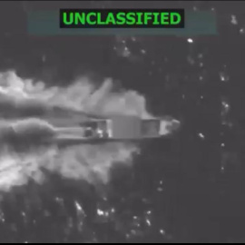 EEUU ataca una supuesta narcolancha en el Pacífico, a 22 de octubre de 2025.