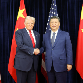Xi Jinping y Donald Trump en Busan.
