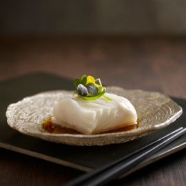 Pescado asiático al vapor.