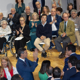 El presidente del Gobierno, Pedro Sánchez, interviene en el acto con motivo del 'Día de Recuerdo y Homenaje a todas las víctimas del golpe militar, la Guerra Civil y la Dictadura' en el Auditorio Nacional de Música, a 31 de octubre de 2025