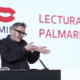José Luis Cienfuegos, director de la Semana Internacional de Cine de Valladolid (SEMINCI), durante la lectura del palmarés de su 70 edición.