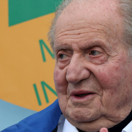 Don Juan Carlos de Borbón en Sanxenxo (Pontevedra).