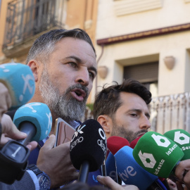 Santiago Abascal, este lunes en Plasencia.