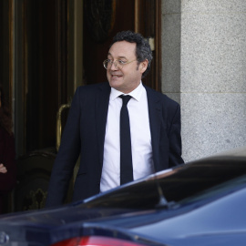 MADRID, 04/11/2025.- El fiscal general del Estado, Álvaro García Ortiz, sale del Tribunal Supremo, donde prosigue el juicio contra él por presunta revelación de secretos. EFE/ Rodrigo Jimenez