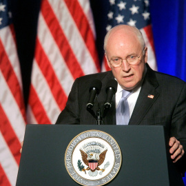 El entonces vicepresidente de Estados Unidos, Dick Cheney, en un acto de la Unión Conservadora Estadounidense, en Washington, en febrero de 2008.