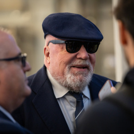 El excomisario Villarejo a su llegada a declarar en la Seu de la Justicia de Andorra por la ‘Operación Catalunya’, en Andorra la Vella.