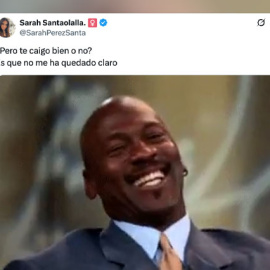 El tuit de Sarah Santaolalla.