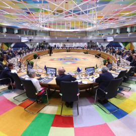 Imagen de archivo de una sesión plenaria de la cumbre de la UE y la Comunidad de Estados Latinoamericanos y Caribeños.