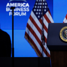 El presidente de EEUU, Donald Trump, en Miami este miércoles 5 de noviembre de 2025.