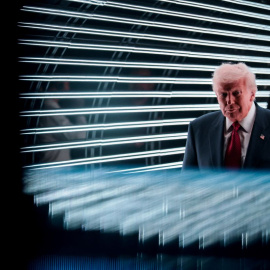 El presidente de Estados Unidos, Donald Trump, asiste al Foro Empresarial Estadounidense, en Miami.