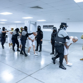 Foto de archivo de presuntos miembros de la organización criminal 'Tren de Aragua'.