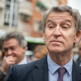 El presidente del PP, Alberto Núñez Feijóo, en Ciudad Real.