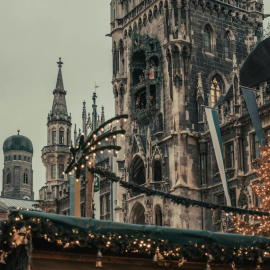 Múnich engalanado para celebrar la Navidad.