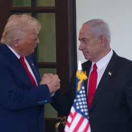 El presidente de EEUU, Donald Trump, junto al primer ministro israelí, Benjamín Netanyahu.