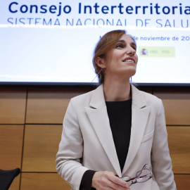 La ministra de Sanidad, Mónica García, pleno extraordinario del nuevo Consejo Interterritorial.