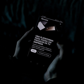 Una persona mira la web de Revolut, en una imagen de archivo.