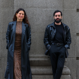 Imagen de la directora General y cofundadora de Olympe Abogados, Rocío Moya, y el director jurídico y cofundador, Isaac Guijarro, en Madrid.